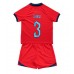 Tanie Strój piłkarski Anglia Luke Shaw #3 Koszulka Wyjazdowej dla dziecięce MŚ 2022 Krótkie Rękawy (+ szorty)